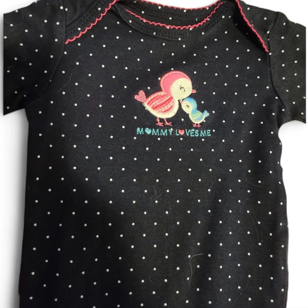 Carter's Just One You And Child‎ Of Mine Onesies Set Of Two Sz 0-3 Mos
